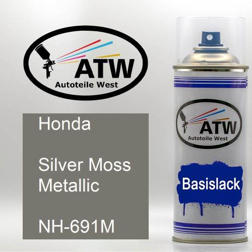 Honda, Silver Moss Metallic, NH-691M: 400ml Sprühdose, von ATW Autoteile West.